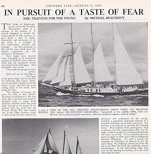 Seller image for Sail Training for the Young and the Sail Training Association. Several pictures and accompanying text, removed from an original issue of Country Life Magazine, 1981. for sale by Cosmo Books