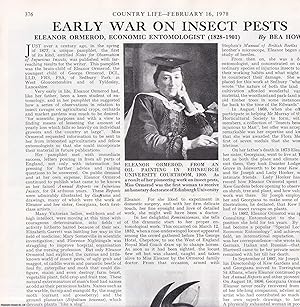 Seller image for Eleanor Ormerod, Economic Entomologist (1828-1910): Early War on Insect Pests. Several pictures and accompanying text, removed from an original issue of Country Life Magazine, 1978. for sale by Cosmo Books