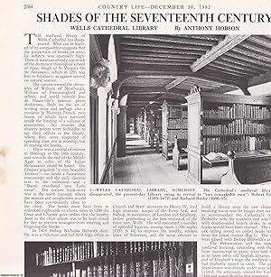 Imagen del vendedor de Wells Cathedral Library. Several pictures and accompanying text, removed from an original issue of Country Life Magazine, 1982. a la venta por Cosmo Books