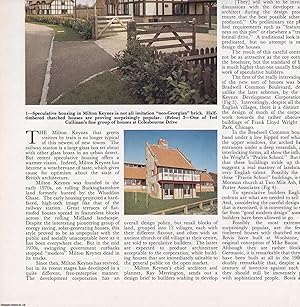 Immagine del venditore per Speculative Housing in Milton Keynes. Several pictures and accompanying text, removed from an original issue of Country Life Magazine, 1988. venduto da Cosmo Books