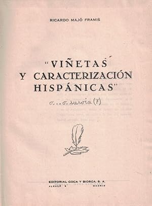 Seller image for VIETAS Y CARACTERIZACIN HISPNICAS for sale by Librera Torren de Rueda