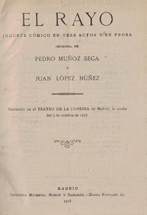 Imagen del vendedor de EL RAYO * BOHEMIOS * MOLINOS DE VIENTO * GIGANTES Y CABEZUDOS * LA PATRIA CHICA * EL AMIGO DE TEDDY * D. QUINTN EL AMARGAO. 7 Obras encuadernadas juntas. a la venta por Librera Torren de Rueda