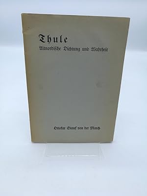 Imagen del vendedor de Thule Altnordische Dichtung und Wahrheit a la venta por Antiquariat Bcherwurm