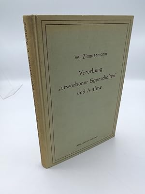 Seller image for Vererbung erworbener Eigenschaften und Auslese. for sale by Antiquariat Bcherwurm