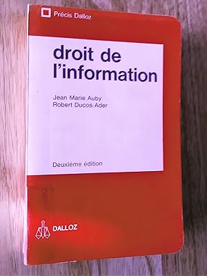 Droit de l'information, deuxième édition