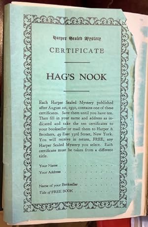 Hag's Nook (First Gideon Fell Novel in the series) Special Harper Sealed Mystery