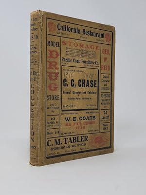 Santa Cruz County Directory 1918-19. Containing an Alphabetical List of Private Citizens and Busi...