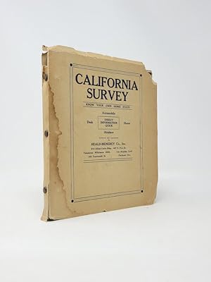 Bild des Verkufers fr California Survey Book Form: Heald-Menerey's Geographical, Commercial and Recreational Map of California, with Index and Directory to Heald-Menerey's Map of Calfornia zum Verkauf von Munster & Company LLC, ABAA/ILAB