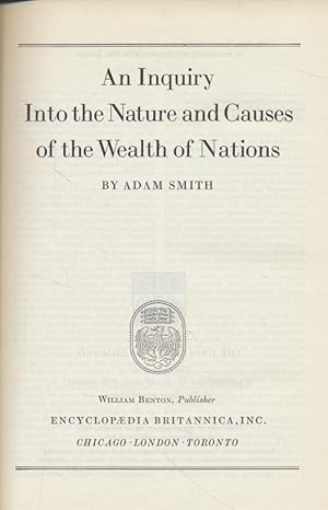 Seller image for Great Books of the Western World: 39 - Adam Smith for sale by Fundus-Online GbR Borkert Schwarz Zerfa