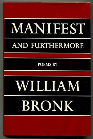 Seller image for Manifest and Furthermore: Poems for sale by Between the Covers-Rare Books, Inc. ABAA