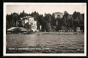 Seller image for Ansichtskarte Velden am Wrthersee, Pension Miralago und Exelsior for sale by Bartko-Reher