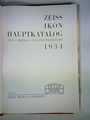 Zeiss Ikon Hauptkatalog für Cameras und Photobedarf 1934