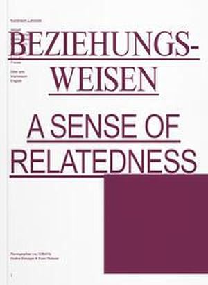 Imagen del vendedor de A Sense of Relatedness a la venta por Wegmann1855