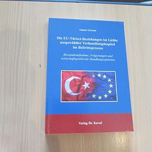 Die EU-Türkei-Beziehungen im Lichte ausgewählter Verhandlungskapitel im Beitrittsprozess - Bestan...
