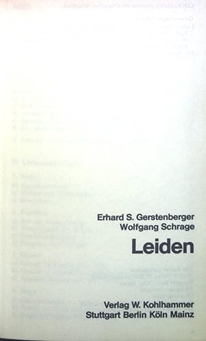 Seller image for Leiden. Kohlhammer-Taschenbcher ; Bd. 1004 : Bibl. Konfrontationen for sale by books4less (Versandantiquariat Petra Gros GmbH & Co. KG)