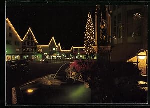 Bild des Verkufers fr Ansichtskarte Dettingen /Erms, Festlich beleuchteter Weihnachtsmarkt zum Verkauf von Bartko-Reher