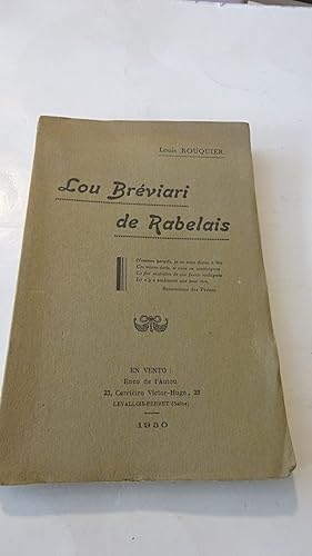 LOU BREVIARI DE RABELAIS