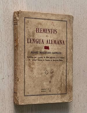 ELEMENTOS DE LENGUA ALEMANA (edición de 1942)