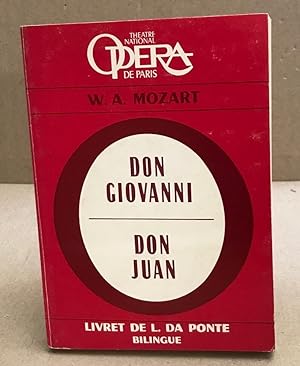 Don giovanni - don juan / livret bilingue
