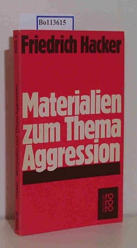 Bild des Verkufers fr Materialien zum Thema Aggression. Gesprche mit Adalbert Reif und Bettina Schattat. zum Verkauf von Gabis Bcherlager