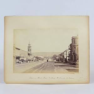 Two Original Late 19th Century Albumin Prints of Natal - West Street Durban and Rock Cave
