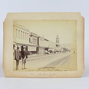 Two Original Late 19th Century Albumin Prints of Natal - West Street Durban and Corner Store in F...