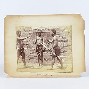 Two Original Late 19th Century Albumin Prints of Natal - Zulu Group and Kraal