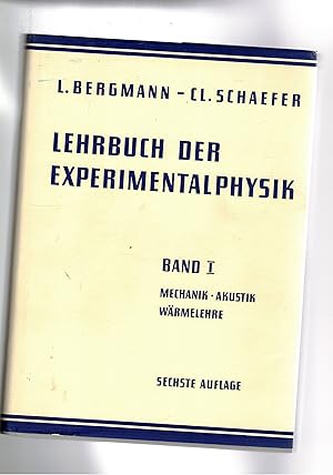 Imagen del vendedor de Leherbuch der experimentalphysik. Band I Machanik - Akustik - Warmelhere. a la venta por Libreria Gull