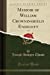 Bild des Verkufers fr Memoir of William Crowninshield Endicott, Vol. 8 (Classic Reprint) [Soft Cover ] zum Verkauf von booksXpress