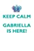 Seller image for Keep Calm, Gabriella Is Here Affirmations Workbook Positive Affirmations Workbook Includes: Mentoring Questions, Guidance, Supporting You [Soft Cover ] for sale by booksXpress