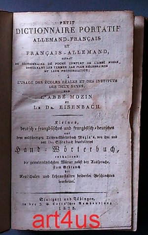 Petit dictionnaire portatif : Allemand - Francais et Francais - Allemand ; Kleines deutsch - fran...