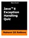 Seller image for Java 8 Exception Handling Quiz (Black Book) [Soft Cover ] for sale by booksXpress
