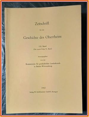 Imagen del vendedor de Zeitschrift fr die Geschichte des Oberrheins. 130. Band (Der neuen Folge 91. Band) a la venta por Antiquariat Basler Tor