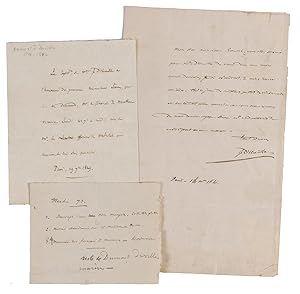 [Autograph letter from Dumont D'Urville to Pierre Adolphe Lesson].Paris, 19 September 1829. 13 x ...