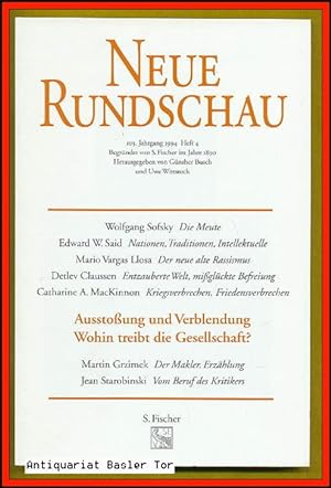 Seller image for Neue Rundschau. for sale by Antiquariat Basler Tor