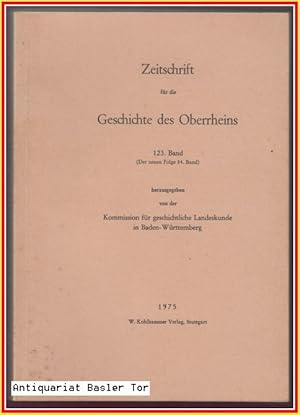 Imagen del vendedor de Zeitschrift fr die Geschichte des Oberrheins. 123. Band (Der neuen Folge 84. Band) a la venta por Antiquariat Basler Tor