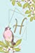 Seller image for H: Personalized Initial Journal Bird Design Notebook for Women and Girls with Monogram [Soft Cover ] for sale by booksXpress