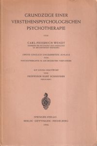 Seller image for Grundzge einer verstehenspsychologischen Psychotherapie. for sale by Bcher Eule