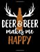 Immagine del venditore per Deer & Beer Makes Me Happy: Journal for Hunters and Drinkers [Soft Cover ] venduto da booksXpress