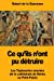 Seller image for Ce qu'ils n'ont pu détruire: Les Tapisseries sauvées de la cathédrale de Reims au Petit-Palais (French Edition) [Soft Cover ] for sale by booksXpress
