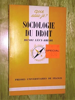 Sociologie du droit, cinquième édition mise à jour