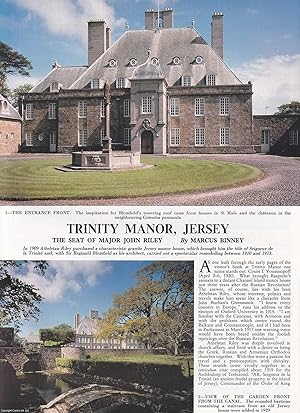 Trinity Manor, Jersey. The Seat of Major John Riley. Several pictures and accompanying text, remo...