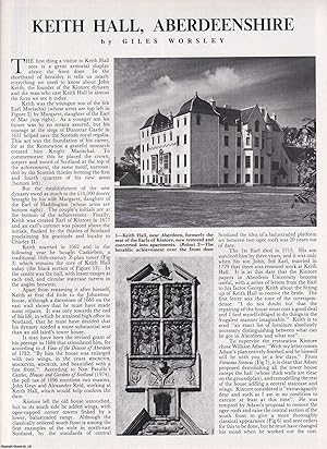 Bild des Verkufers fr Keith Hall, Aberdeenshire. Several pictures and accompanying text, removed from an original issue of Country Life Magazine, 1987. zum Verkauf von Cosmo Books