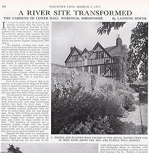 The Gardens of Lower Hall, Worfield, Shropshire: A River Site Transformed. Several pictures and a...
