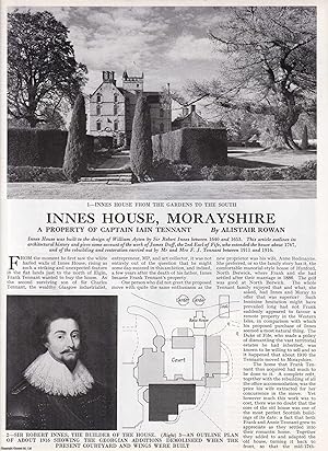 Immagine del venditore per Innes House, Morayshire. A Property of Captain Iain Tennant. Several pictures and accompanying text, removed from an original issue of Country Life Magazine, 1976. venduto da Cosmo Books