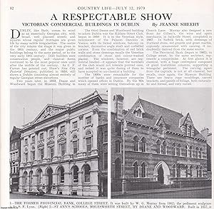 Seller image for Victorian Commercial Buildings in Dublin. Several pictures and accompanying text, removed from an original issue of Country Life Magazine, 1979. for sale by Cosmo Books