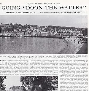 Seller image for Rothesay, Island of Bute. Several pictures and accompanying text, removed from an original issue of Country Life Magazine, 1978. for sale by Cosmo Books