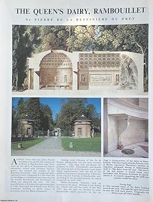 Seller image for The Queen's Dairy, Rambouillet. Several pictures and accompanying text, removed from an original issue of Country Life Magazine, 1990. for sale by Cosmo Books