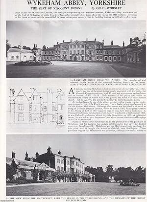 Bild des Verkufers fr Wykeham Abbey, Yorkshire. The Seat of Viscount Downe. Several pictures and accompanying text, removed from an original issue of Country Life Magazine, 1986. zum Verkauf von Cosmo Books