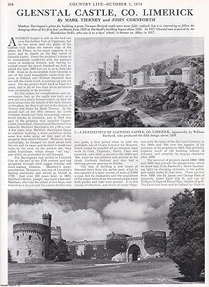 Seller image for Glenstal Castle, Co. Limerick. Several pictures and accompanying text, removed from an original issue of Country Life Magazine, 1974. for sale by Cosmo Books